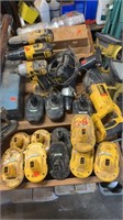 DeWalt Tool Collection w/ 13 Batteries (Might