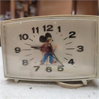 Vintage Mickey Mouse Electric Clock  - Powers On
