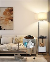 Lightdot 57IN Floor Lamp with Shelves, Mid Century