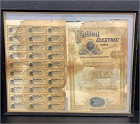 Nashville United Electric Railway Bond and Coupons