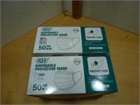 NEW Disposable Masks 50 Per Box - 2 Boxes