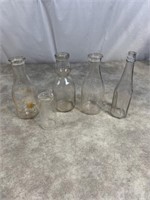 Dairy and Ketchup glass bottles