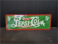 19x6.5 Andy Rooney Pepsi-Cola Metal Sign