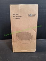 HomeLabs True HEPA H13 Air Purifier Filters, 2pk