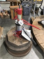 Pittsburgh mini-tire changer on cast iron base,