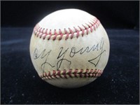 Cy Young Signed Baseball