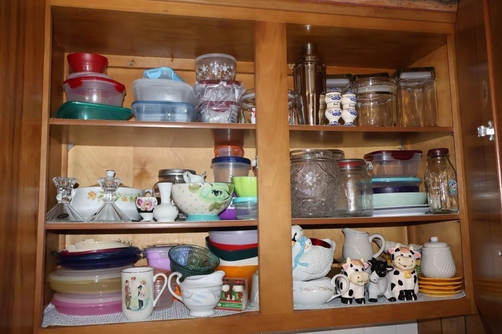 Kitchen Cabinet- Storage Containers, Glass+