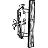 Keyed Patio Door Latch, Aluminum