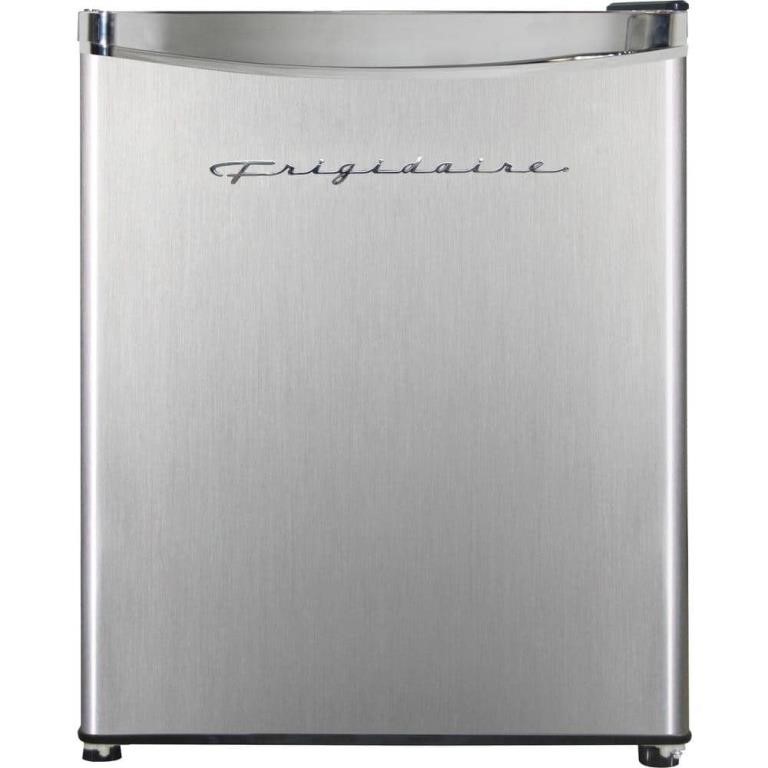 1.6 Cu. Ft. Retro Mini Fridge in Platinum Design