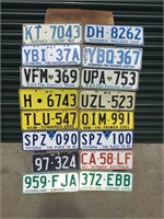 Double Set of Australian Number Plates