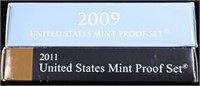 2009 & 2011 US PROOF SETS