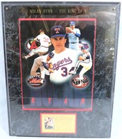 NOLAN RYAN RANGERS WALL PLAQUE