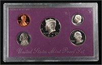 1991 United States Mint Proof Set 5 coins - No Out