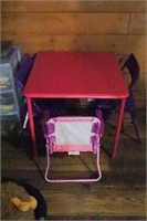 Children's Folding Table & Chairs