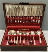 Silverplate Flatware & Case