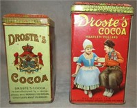 Vintage Tin Cocoa Containers