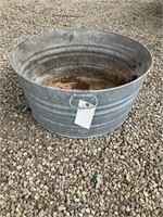 Galvanized tub