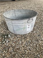 Galvanized tub