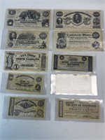 10 Pieces of Replica Currency all from the United