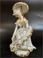 Vintage Lefton Hand Painted Lady Figurine With