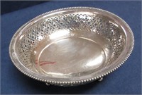 English Sterling Footed Bowl