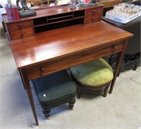 Mahogany 5 Drawer Desk