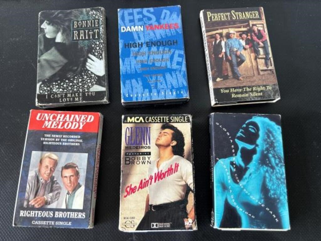 Retro cassette singles. 1980’s.