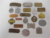 lot of assorted dog tags