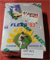 UNOPENED SET 1993 FLEER SERIES 2 BASEBALL CARDS