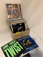 BOX OF VINYL RECORD ALBUMS