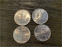 (4) Silver Dollars