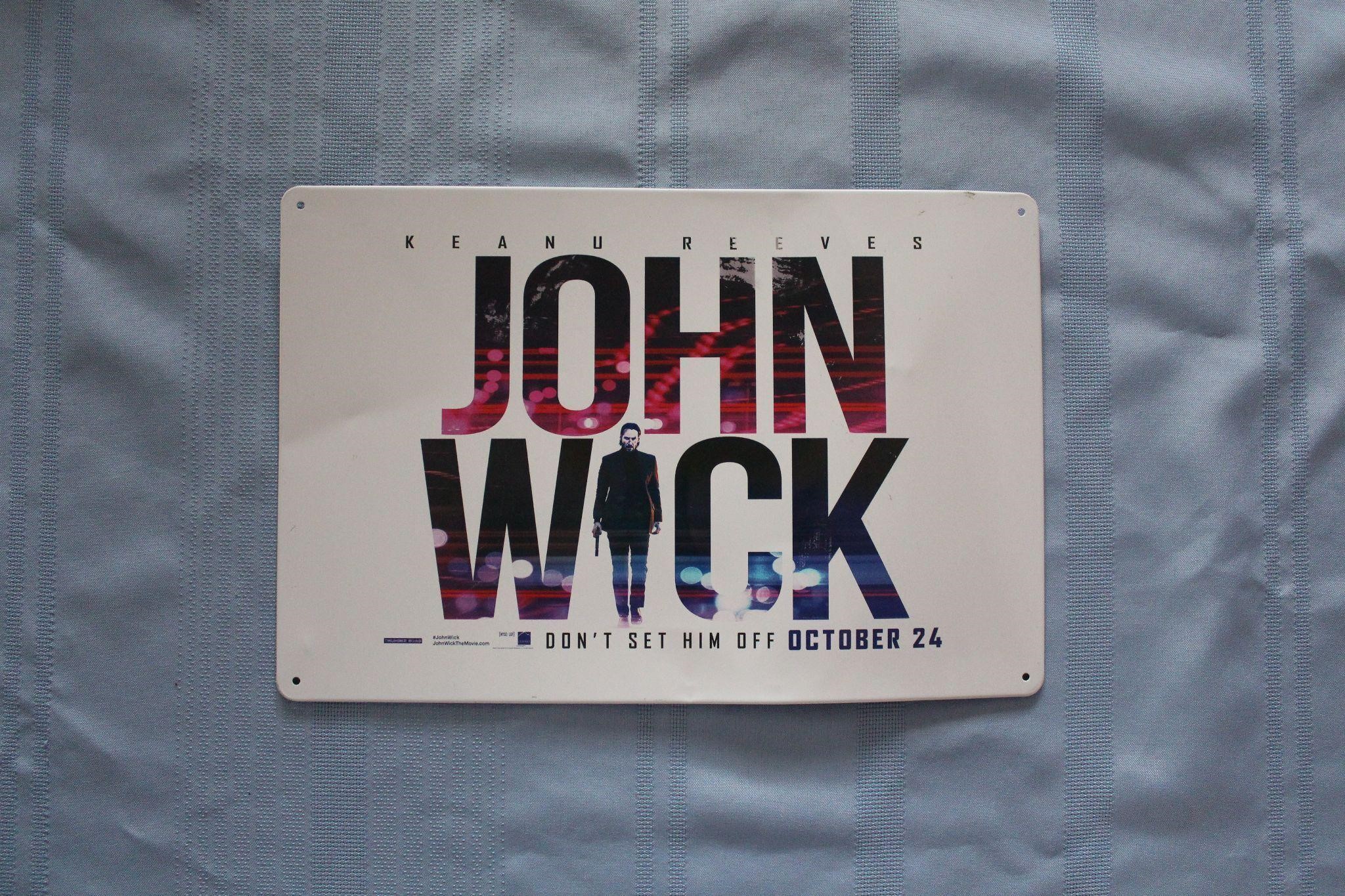 Retro Tin Sign "John Wick"