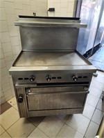 3' GAS FLAT GRILL WITH OVEN