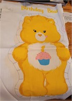 Vintage Birthday Care Bear Fabric to make a Pillow