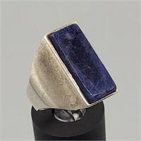 STERLING SILVER LAPIS CUFF RING SZ 8.25
10G