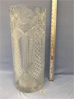 Beautiful crystal display piece--19 3/4" tall x 8