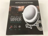 Ovente Wall Mount Mirror w?LED Ring Light