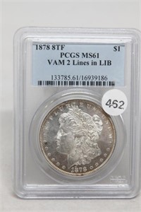 1878 8TF MS61 Morgan Silver Dollar