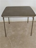 Vintage Foldable Brown Card Table