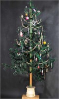EXCEPTIONALLY LARGE DECORATED FEATHER TREE