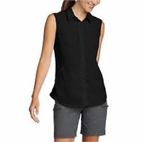 Eddie Bauer Women's MD Tech Shirt, Black Medium