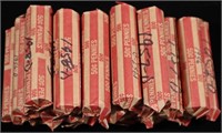 (20 ROLLS) MIXED DATES WHEAT CENTS