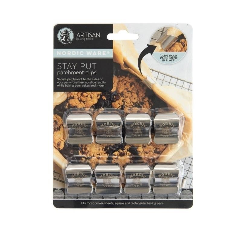 Nordic Ware 8ct Stainless Steel Baking Clips