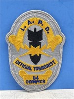 " L.A.P.D. Official Terrorist 84 Olympics " Crest.