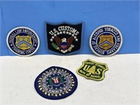 5 American Uniform Dress patches to include:
