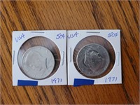 (2) USA Half Dollar Coins