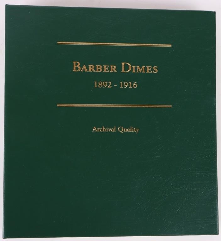 1892-1916 BARBER DIMES PARTIAL COMPLETE TYPE SET