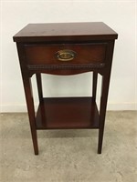 Dixie Mahogany Side Table with 1 Drawer 16W x