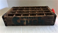 Orange Crush soft drink wooden crate