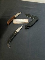 Group of Four pocket knives